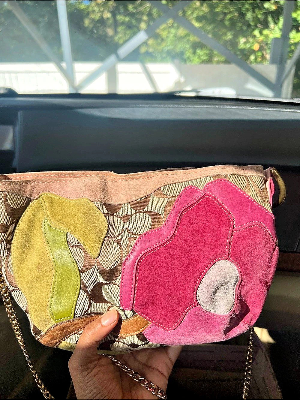 Vintage Y2K Coach Spring 2004 "Poppy for Peace" Hobo Bag (#7086) 🌸